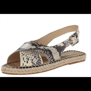 Pour La Victoire Snake Leather espadrilles sz 10